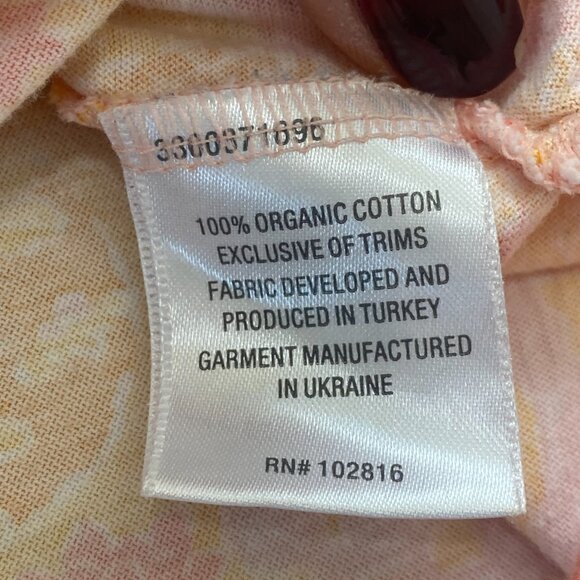 Garnet Hill Women's Asian Wrap Organic Cotton Nightgown Size Medium - Picture 6 of 6